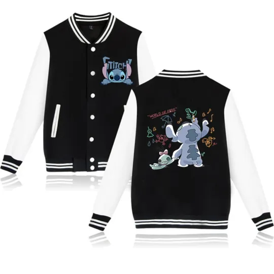 Stitch Disney Hoodie Baseball Jacket