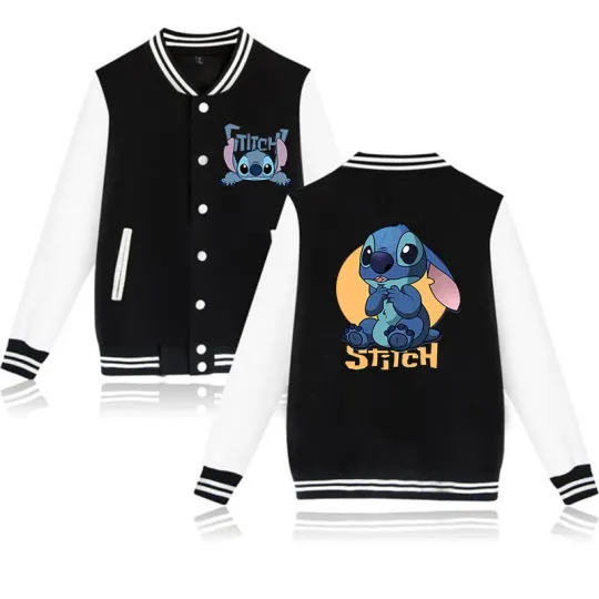 Stitch Disney Hoodie Baseball Jacket