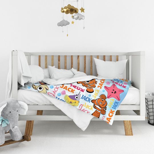 Personalized Disney Finding Nemo Blanket, Finding Nemo Finding Dory Pixar Blanket