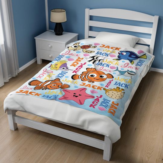 Personalized Disney Finding Nemo Blanket, Finding Nemo Finding Dory Pixar Blanket