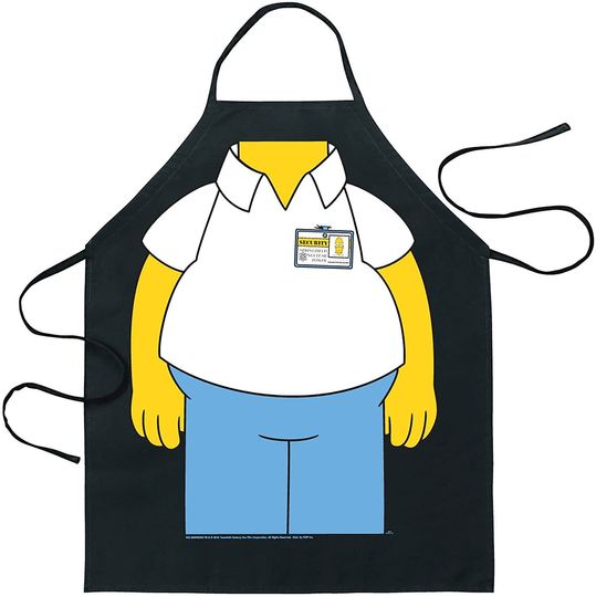 Homer Simpson Kitchen Cooking Chef Novelty Funny BBQ Party Apron Gift, The Simpsons