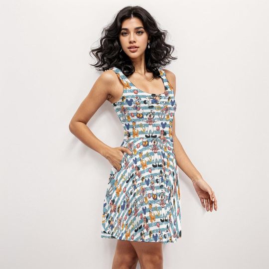 Mickey and Minnie Nautical Dress , Disney Cruise Dress