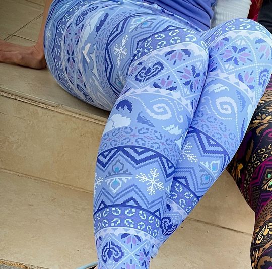Elsa Ice Winter Print Leggings
