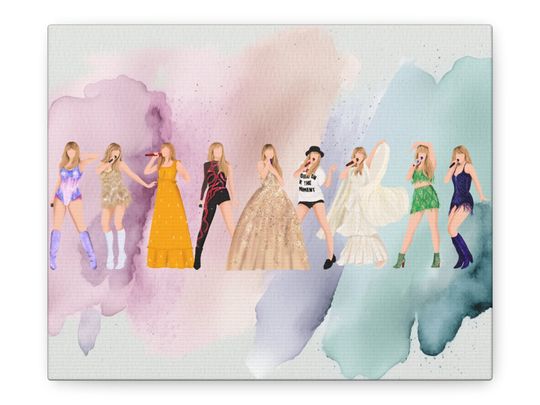Taylor's Eras Tour Fan Made Canvas