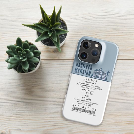 iPhone Haunted Mansion Fastpass phone case