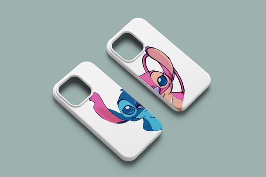 Lilo and Stitch Case Stitch and Angel  | iPhone Flexi Case