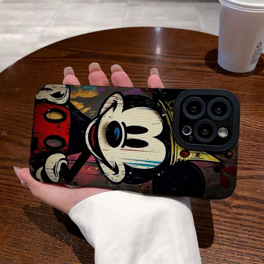 Theme park iPhone Case, disney Mickey Mouse Black iPhone 16 Pro Max Case, iPhone 15 Plus Case, iPhone 14 Case, iPhone SE Case
