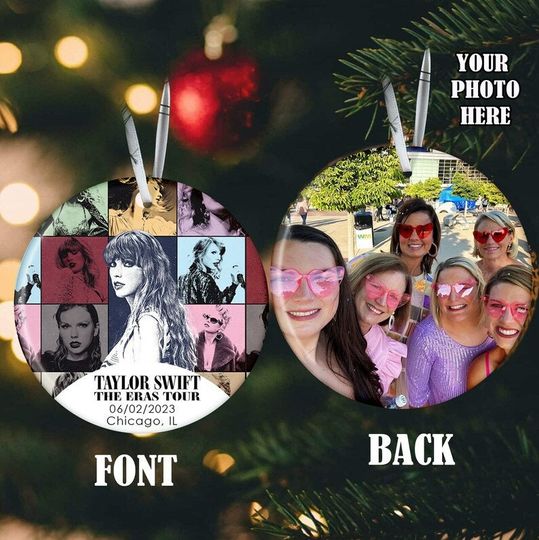 Custom Eras Tour Ornament, Personalized Eras Tour Commemorative