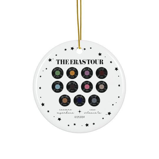 Customizable Eras Tour Christmas Ornament