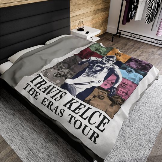 Travis Kelce Eras Tour Throw Blanket