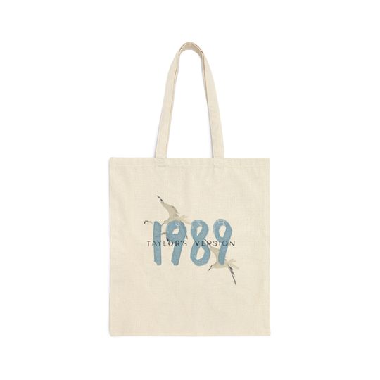 1989 Taylo version Cotton Canvas Tote Bag, Eras tour