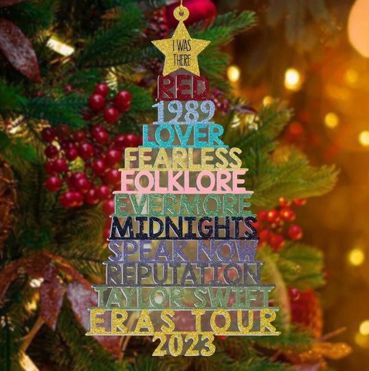 Swifty Album Christmas Tree Ornament, Eras Tour Ornament