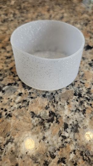 Cream White TS Eras Tour with Silver Underlayer 40oz Tumbler