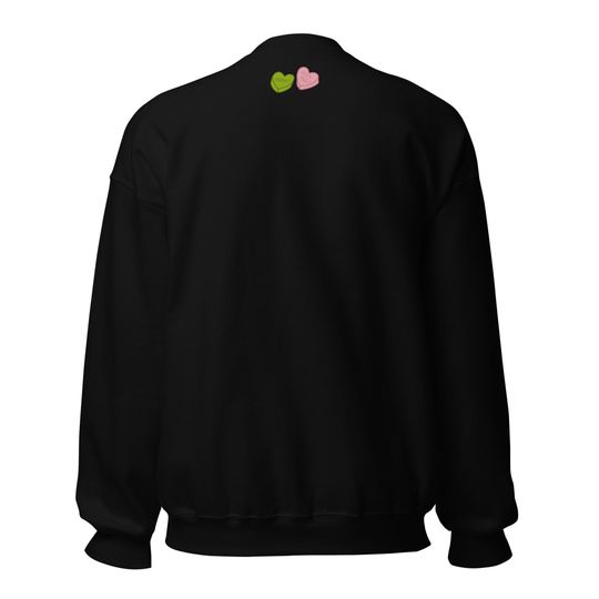 Sweethearts - Kermit & Piggy - Embroidered Crew Neck Sweater (Unisex)