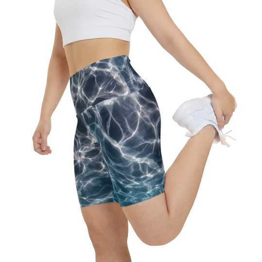 Ocean Print Women's Bike Shorts
