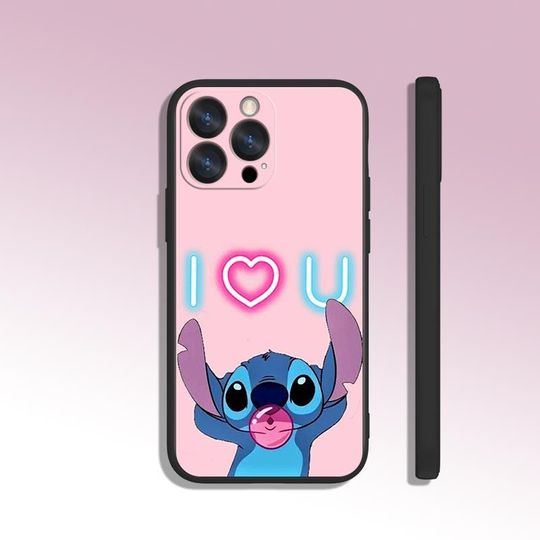 Stitch Cool Cartoon Art Phone Case for iPhone 8 11 12 13 14 15 XS XR Plus Pro Max