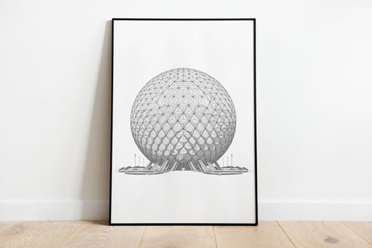 Instant Printable Poster WDW Park Icons