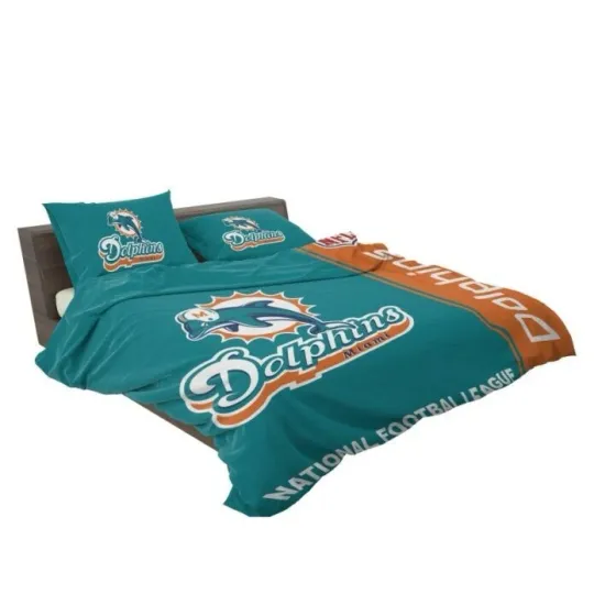 football Miami Dolphins Bedding Set