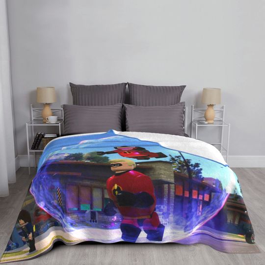 Custom Name Blanket Disney The Incredibles Tapestry Personalized Blankets Birthday Gift Customized DIY