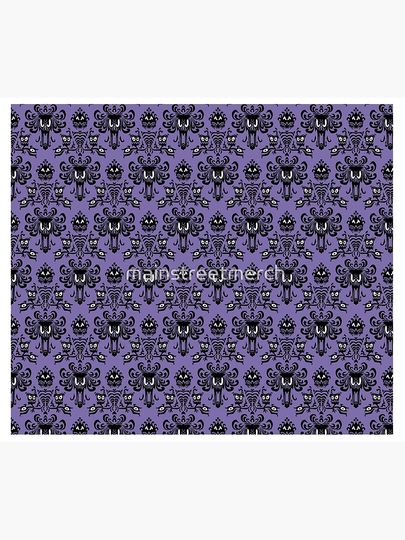 Haunted Mansion Wallpaper Throw Blanket