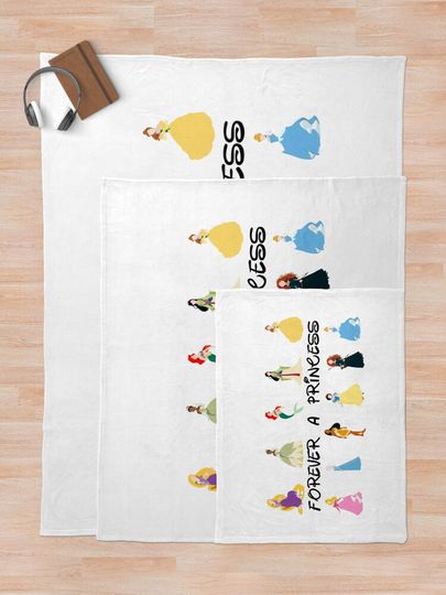 Forever a Princess Throw Blanket