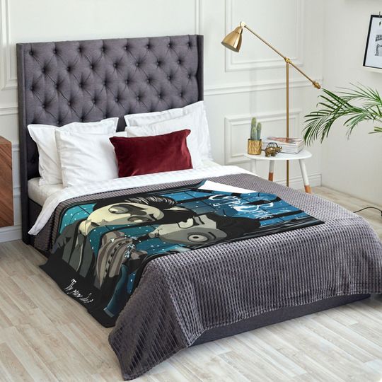 Custom Name Blanket Disney Corpse Bride Tapestry Personalized Blankets Birthday Gift Customized DIY