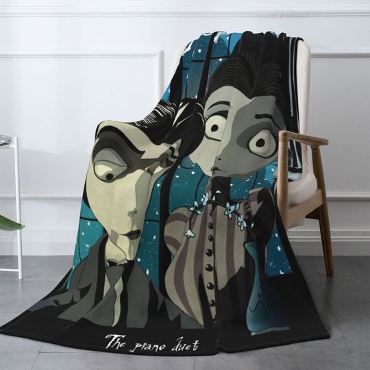 Custom Name Blanket Disney Corpse Bride Tapestry Personalized Blankets Birthday Gift Customized DIY