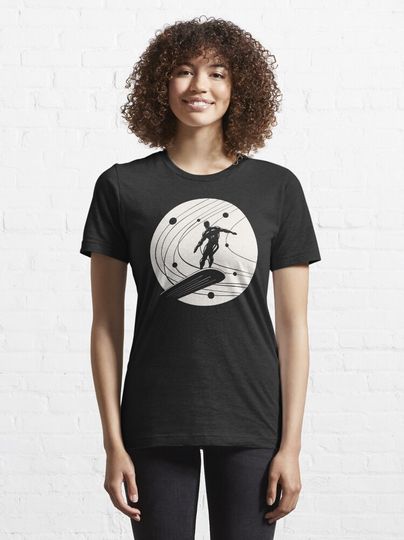Silver Surfer minimalist white Essential T-Shirt