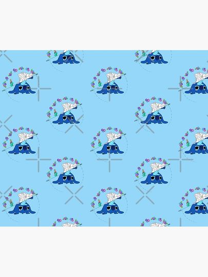 Stitch mosaic white Throw Blanket