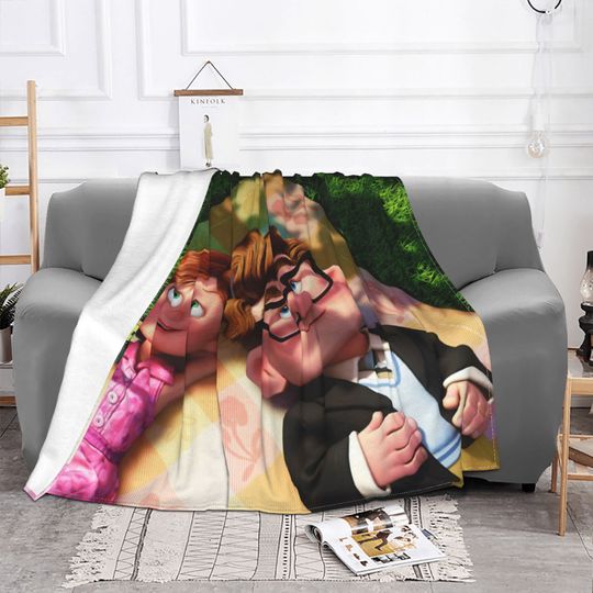 Custom Name Blanket Disney Up Tapestry Personalized Blankets Birthday Gift Customized DIY