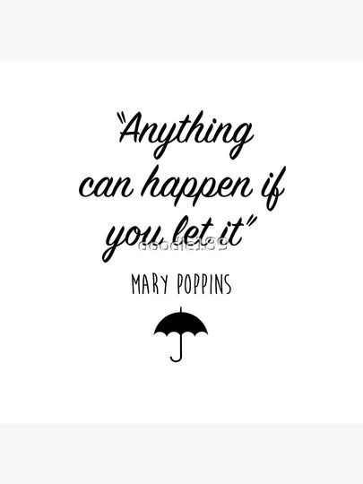 Mary Poppins - Anything can happen Pillow