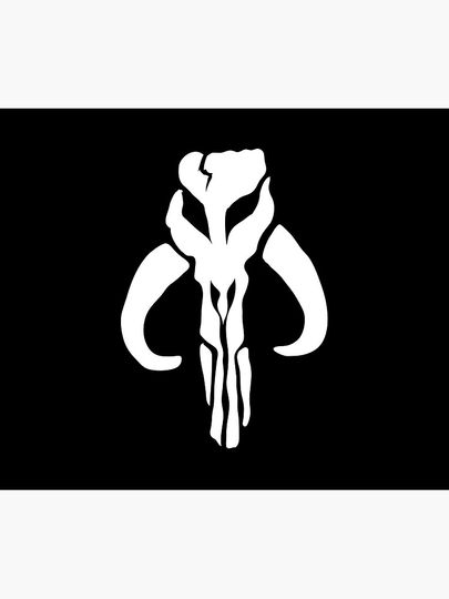 Mando in White Throw Blanket