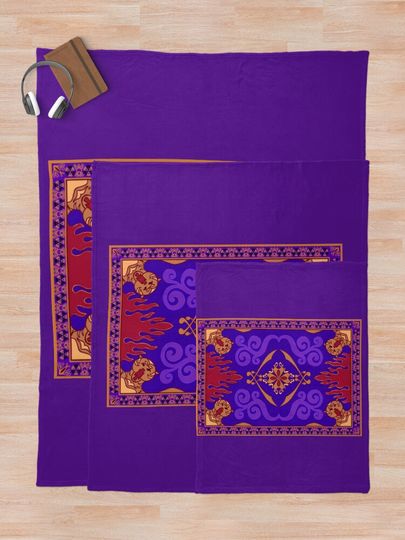 Aladdin 1992 Magic Carpet Throw Blanket