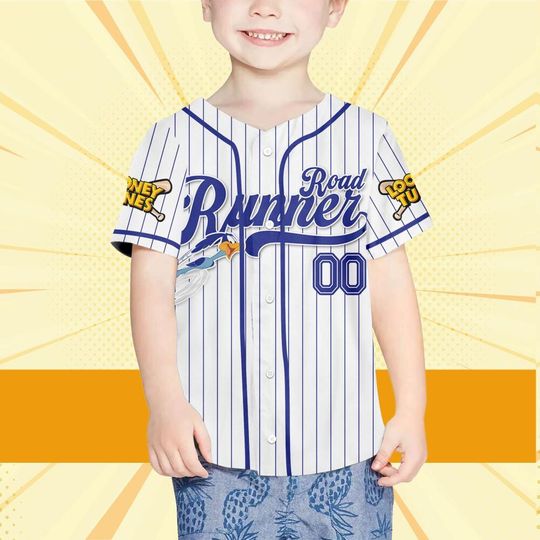 Custom Looney Road Runner Simple Baseball, Cartoon Team Outfit