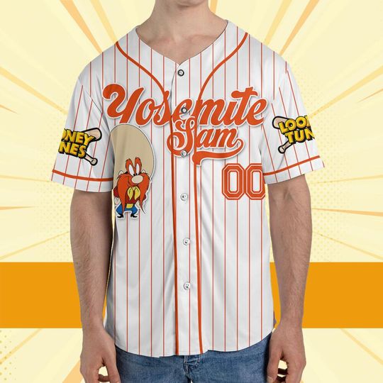 Custom Looney Tune Yosemite Sam Simple Baseball, Cartoon Team Outfit