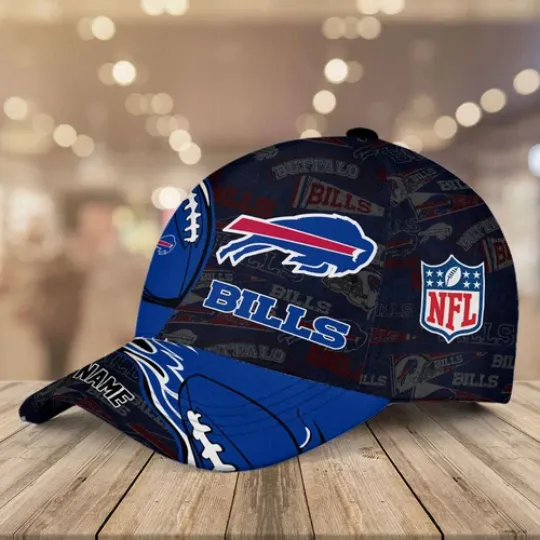 Personalized Buffalo Bills Classic Cap, Football Team Cap Hat Gift For Fans