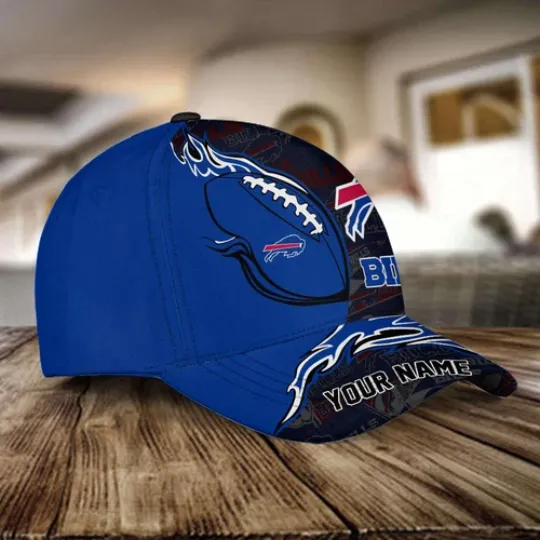 Personalized Buffalo Bills Classic Cap, Football Team Cap Hat Gift For Fans
