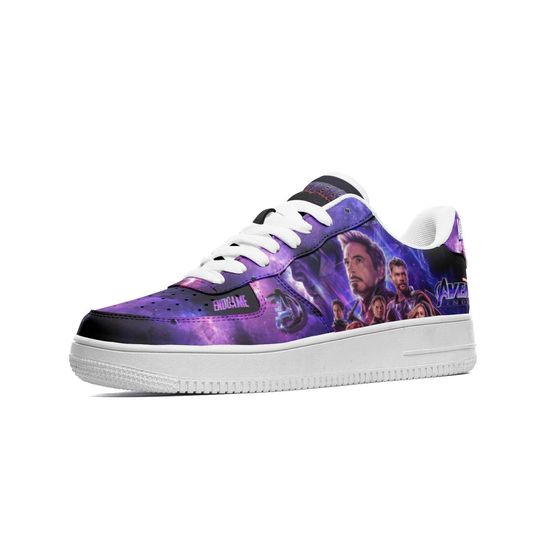 Superheroes Leather Low Top Sneakers