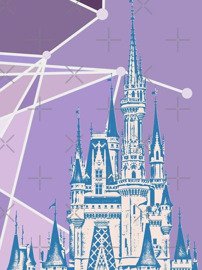 Magic Castle Purple Wall iPhone Case