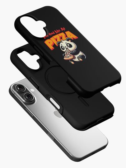You Had Me At Pizza Cute Panda Eating Funny Graphic iPhone Case