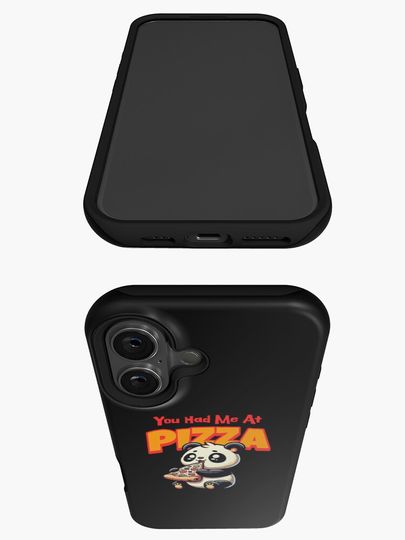 You Had Me At Pizza Cute Panda Eating Funny Graphic iPhone Case