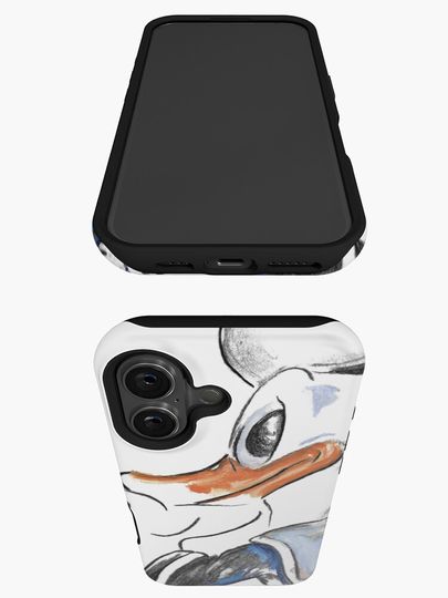 Charcoal and Oil - Donald has a Choice iPhone Case