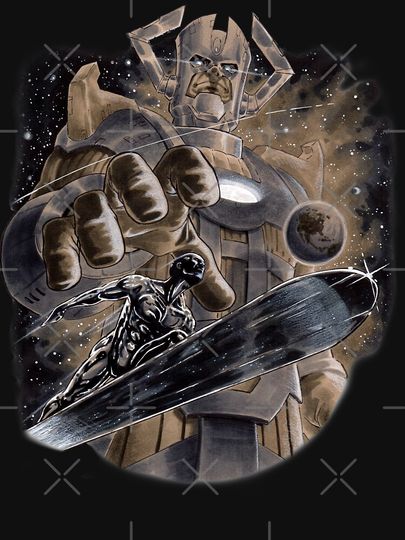 Silver Surfer & Galactus  Classic T-Shirt