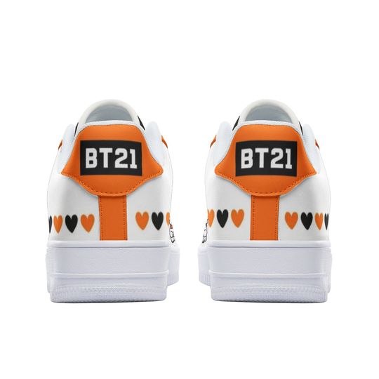 BT21 RJ  Low Top Leather Sneakers
