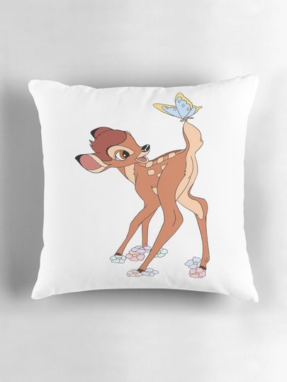 Butterfly Bambi  Pillow