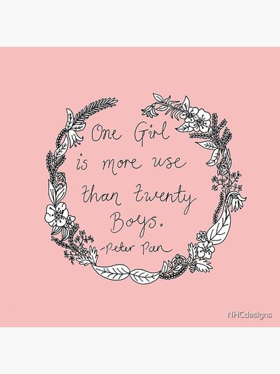 Peter Pan - One Girl Wreath Pillow