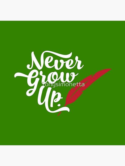 Peter Pan - Never Grow Up. Pillow