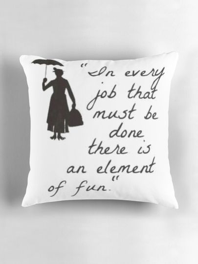 Mary Poppins Practicall Perfect 4 Pillow