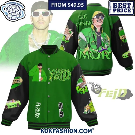 F.e.id Q.ue Chi.mba Mor Baseball Jacket