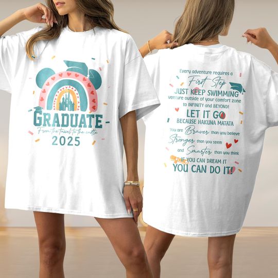 Mickey Head Graduation 2025 From The Tassel To Castle T-Shirt, Senior Graduation Shirt, Mickey Class Of 2025 Shirt, Mickey Grad Squad Shirt